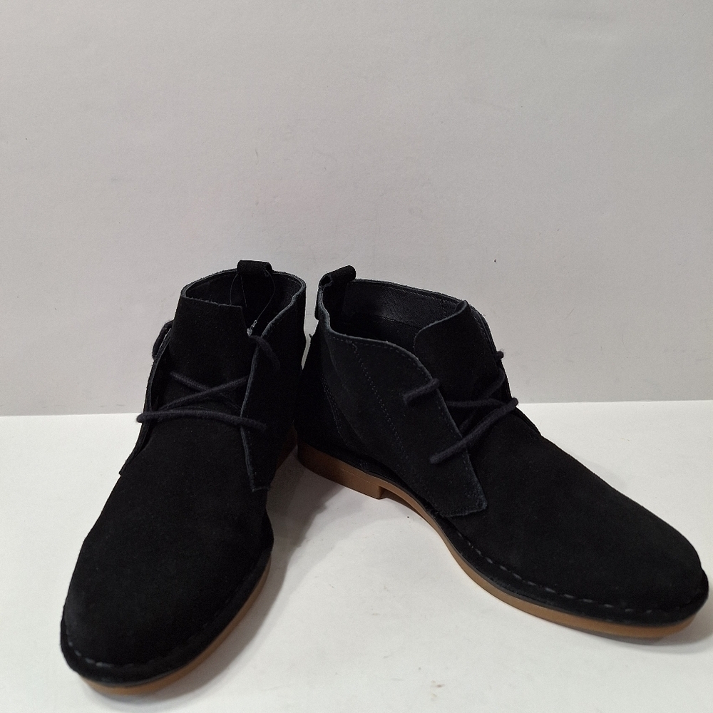 Tommy Bahamas "NWOB" Black Evert Goth Suede Gorpcore Lace Up Ankle Boots Size 9
